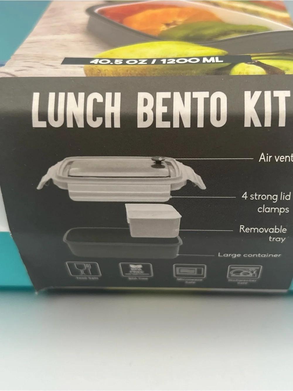 Teal Lunch Bento Kit - 1200ml
